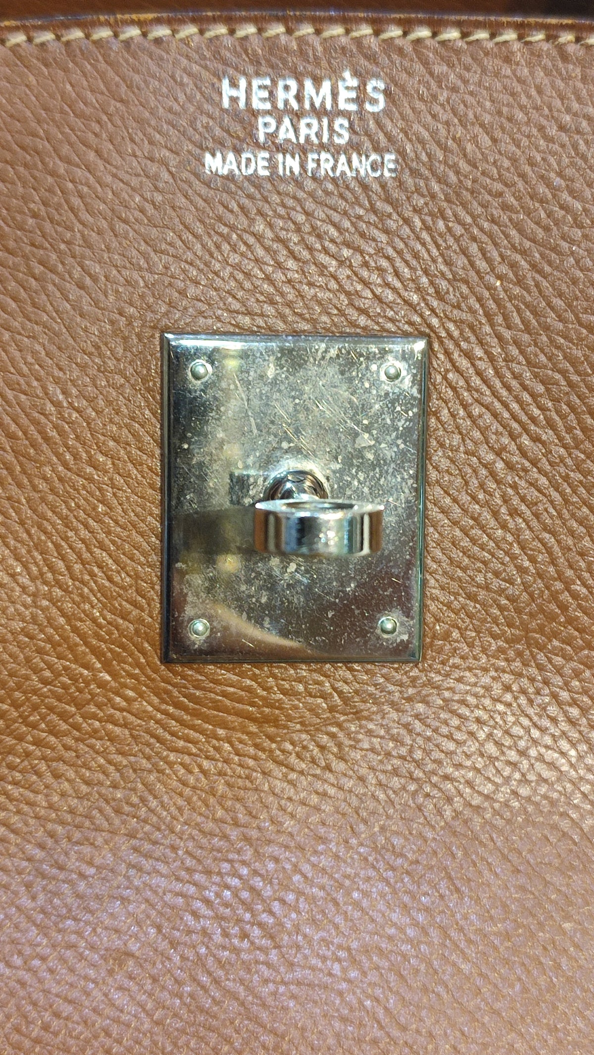 Hermes Birkin 35 Brown Epsom Stamp F Square 2002