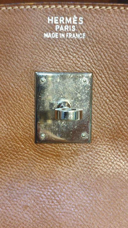 Hermes Birkin 35 Brown Epsom Stamp F Square 2002
