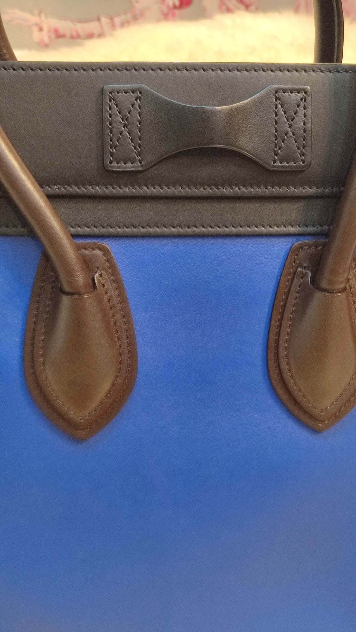 Celine Luggage Micro Tricolor Bag