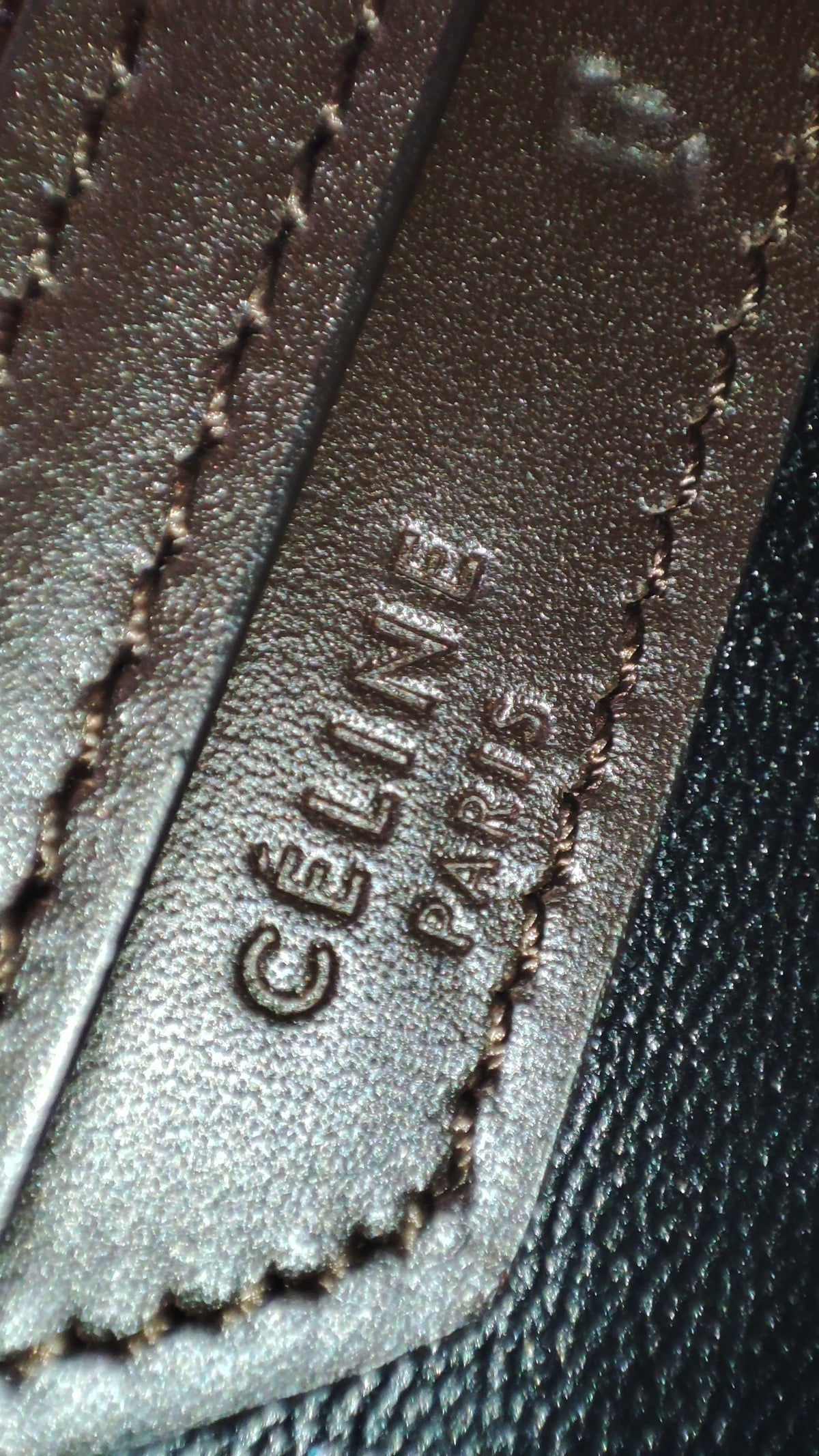 Celine Luggage Micro Tricolor Bag