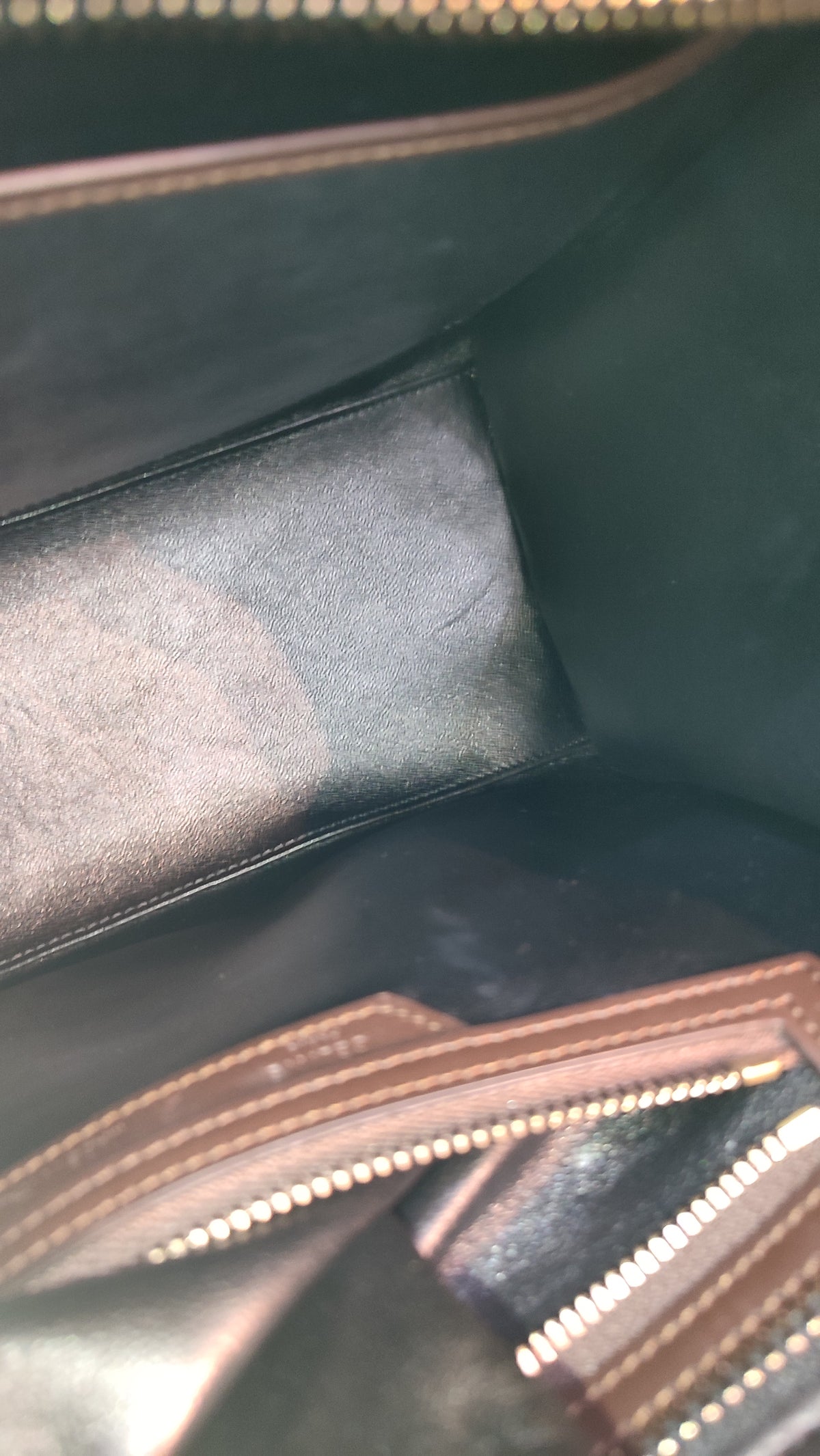 Celine Luggage Micro Tricolor Bag