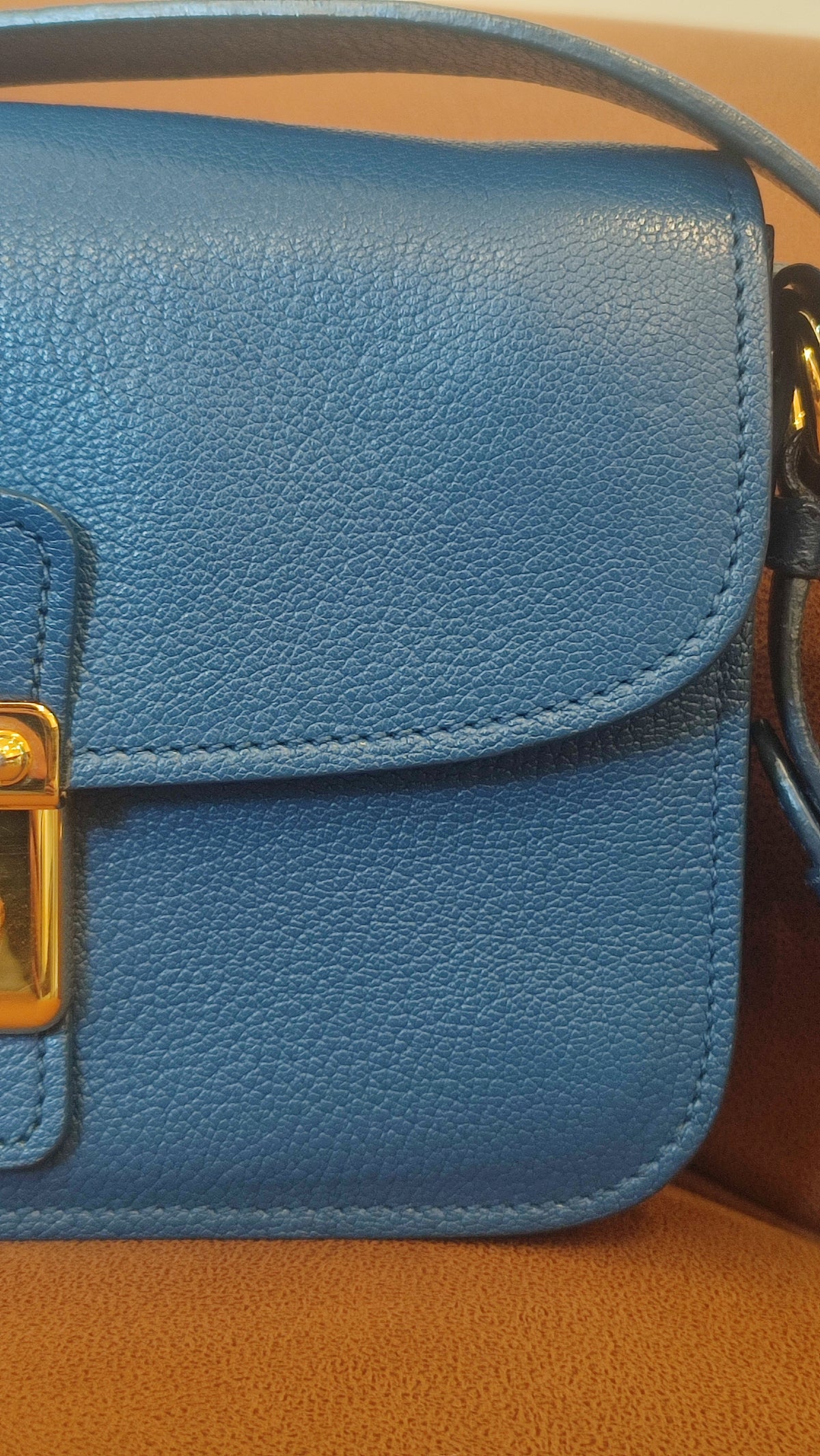 Miu Miu Madras Bag Blue
