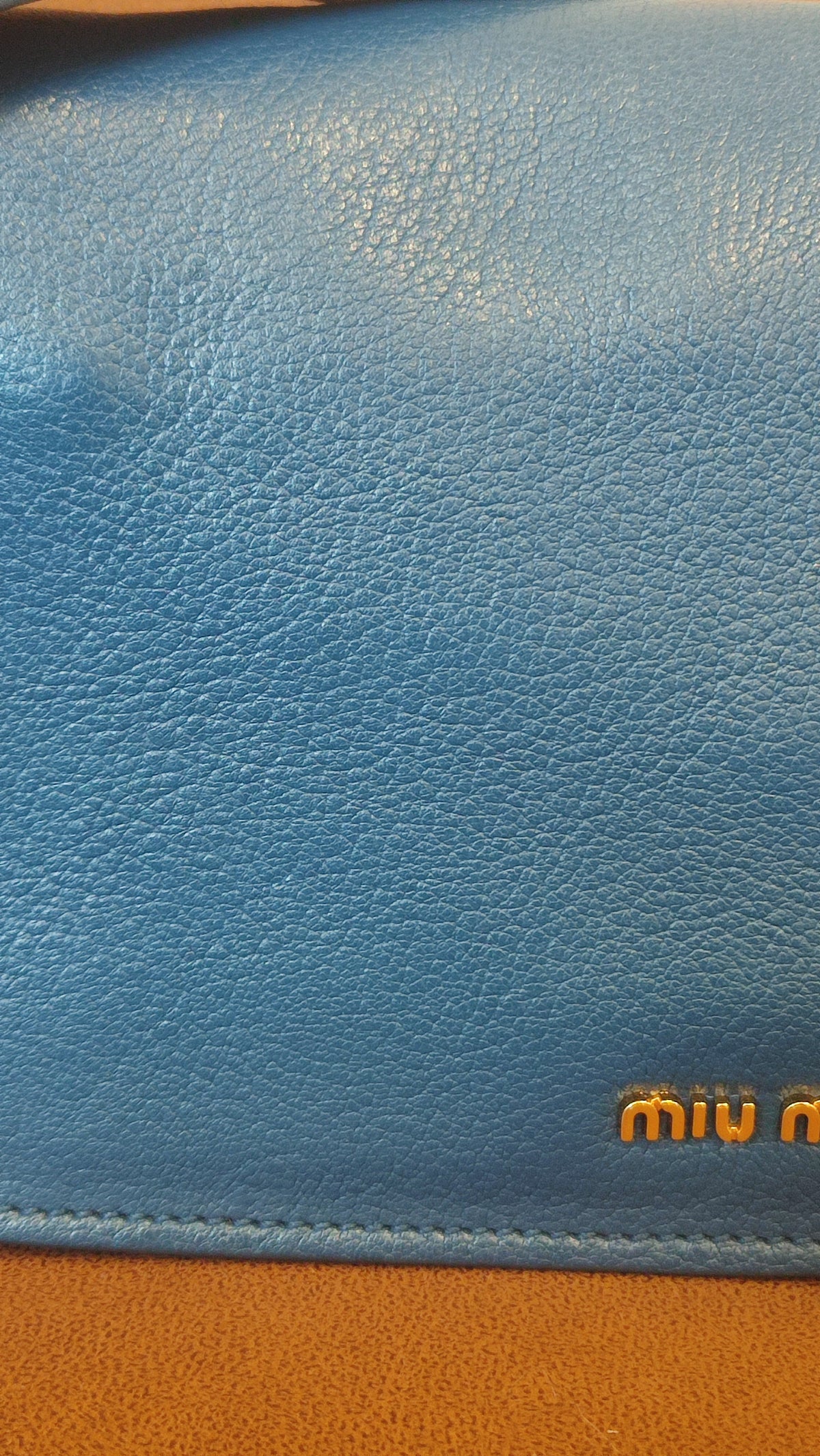 Miu Miu Madras Bag Blue