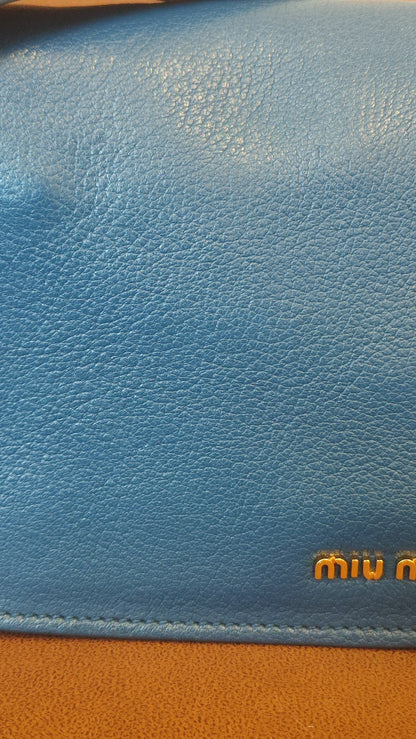 Miu Miu Madras Bag Blue