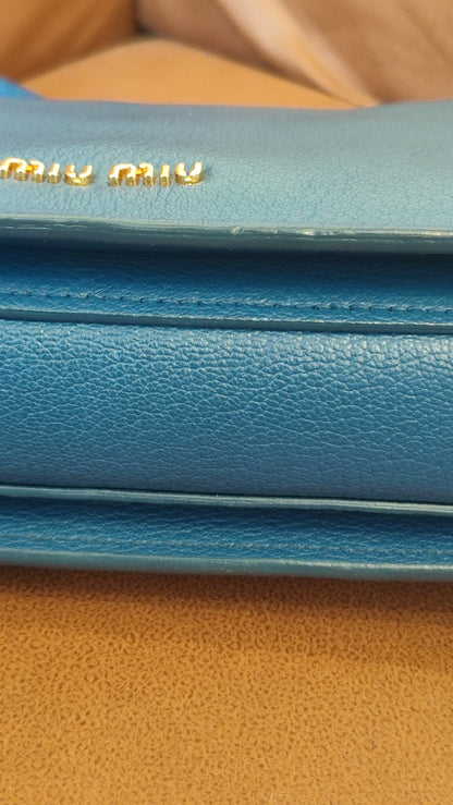 Miu Miu Madras Bag Blue
