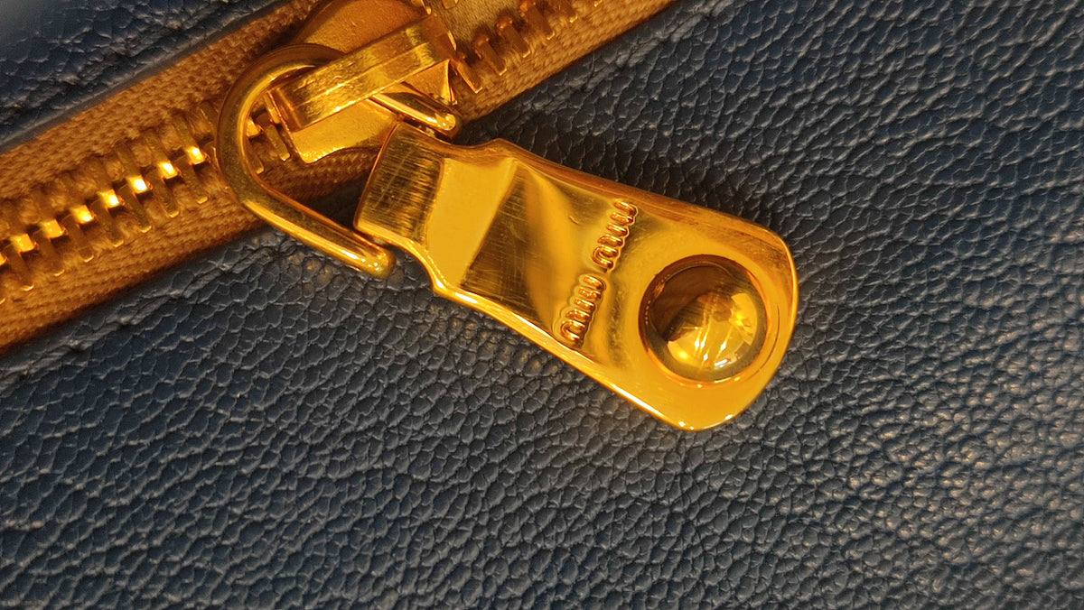 Miu Miu Madras Bag Blue
