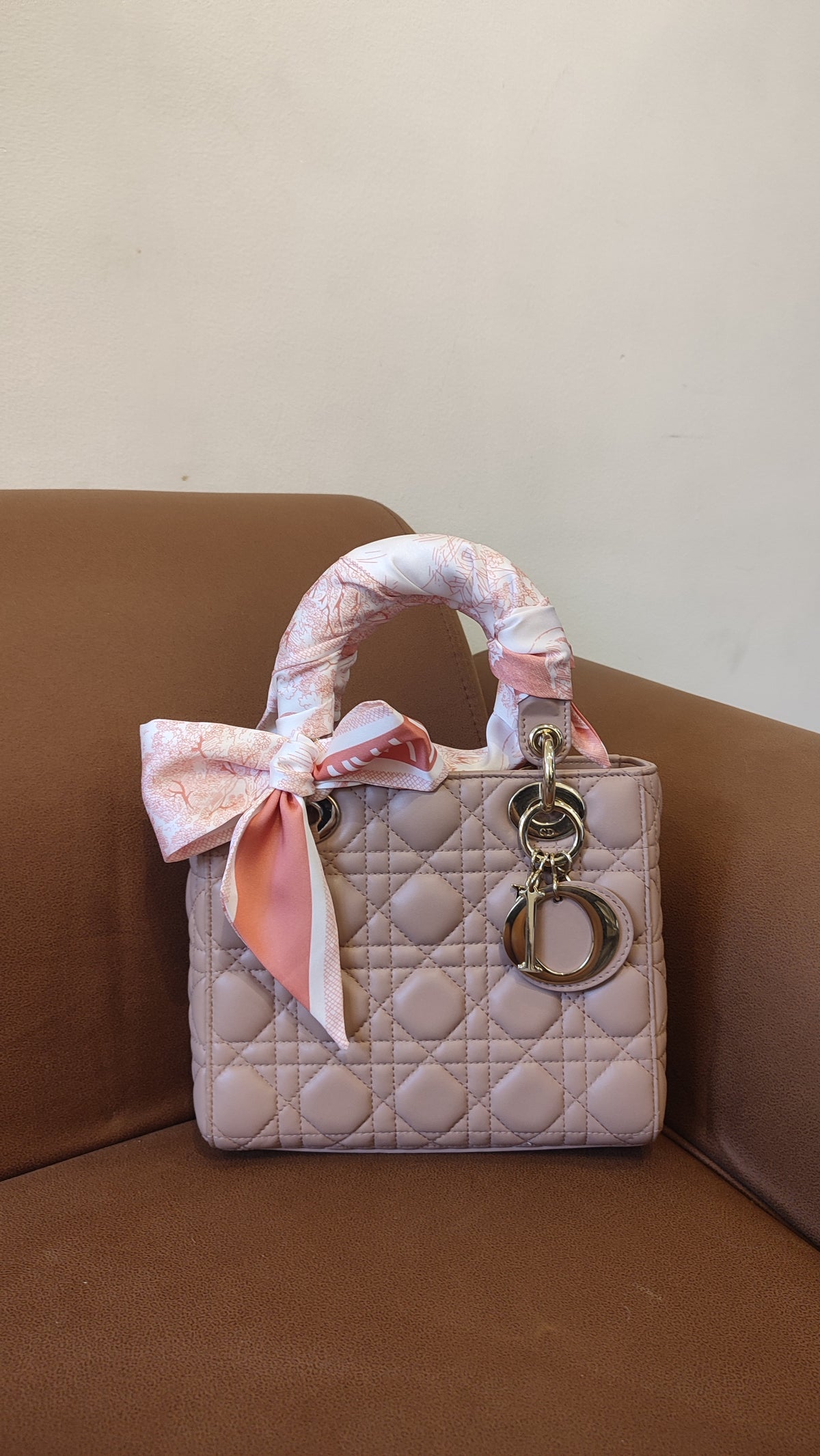 Christian Dior Lady Dior Blush Pink Small
