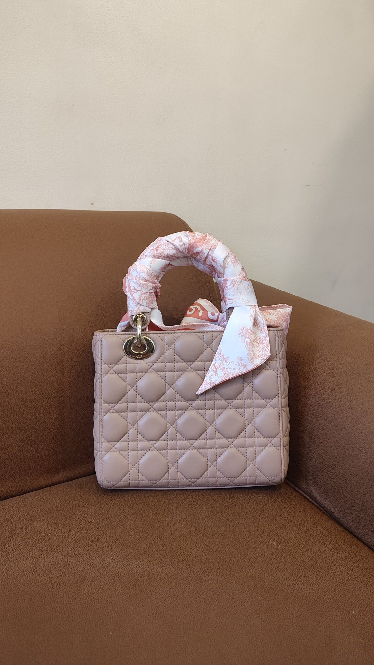 Christian Dior Lady Dior Blush Pink Small