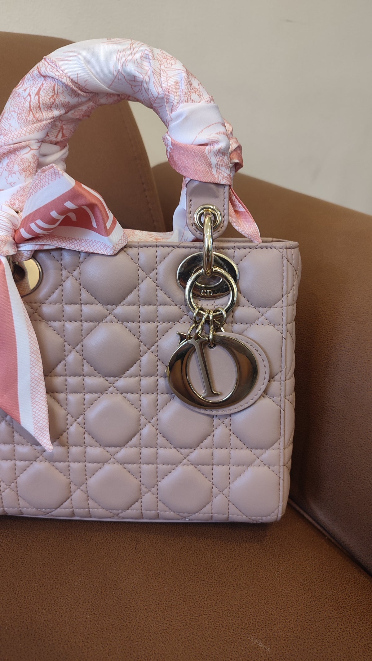 Christian Dior Lady Dior Blush Pink Small