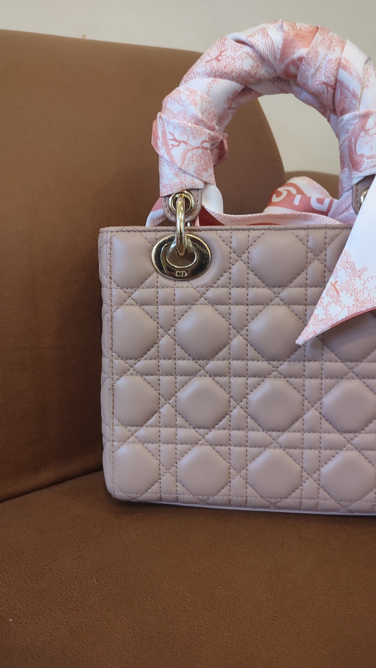 Christian Dior Lady Dior Blush Pink Small