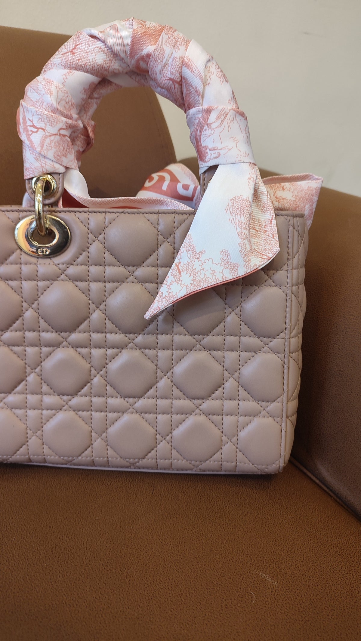 Christian Dior Lady Dior Blush Pink Small