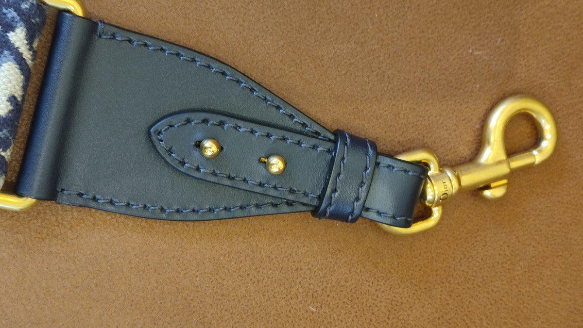 Dior Saddle Oblique Denim Blue Medium