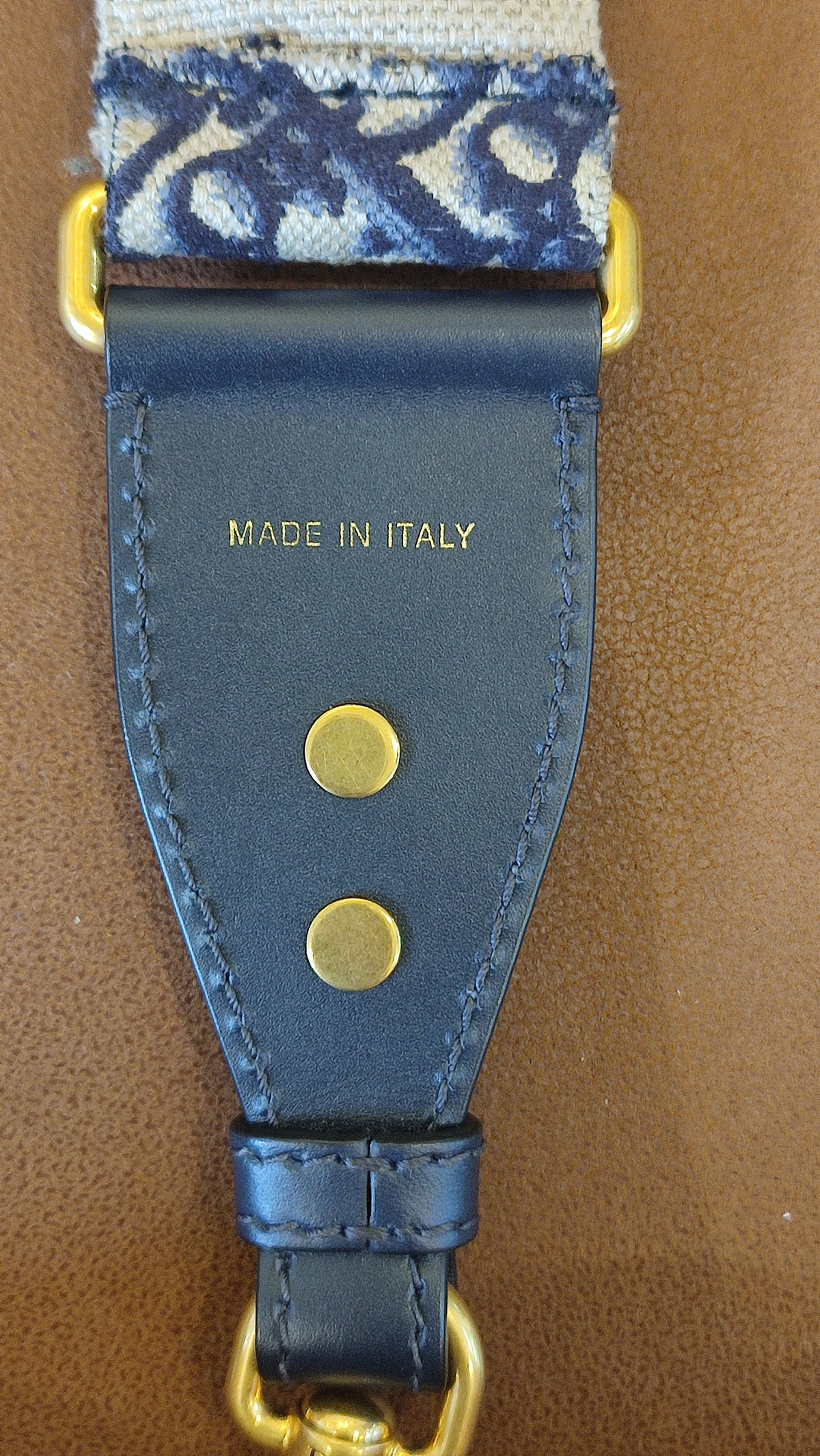 Dior Saddle Oblique Denim Blue Medium