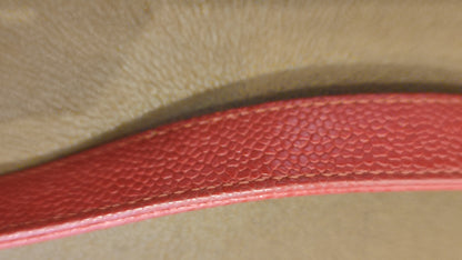 Chanel CC Le Boy Caviar Red Old Medium Series 29