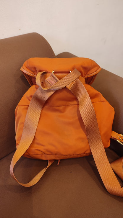 Prada Tessuto Nylon Backpack Orange