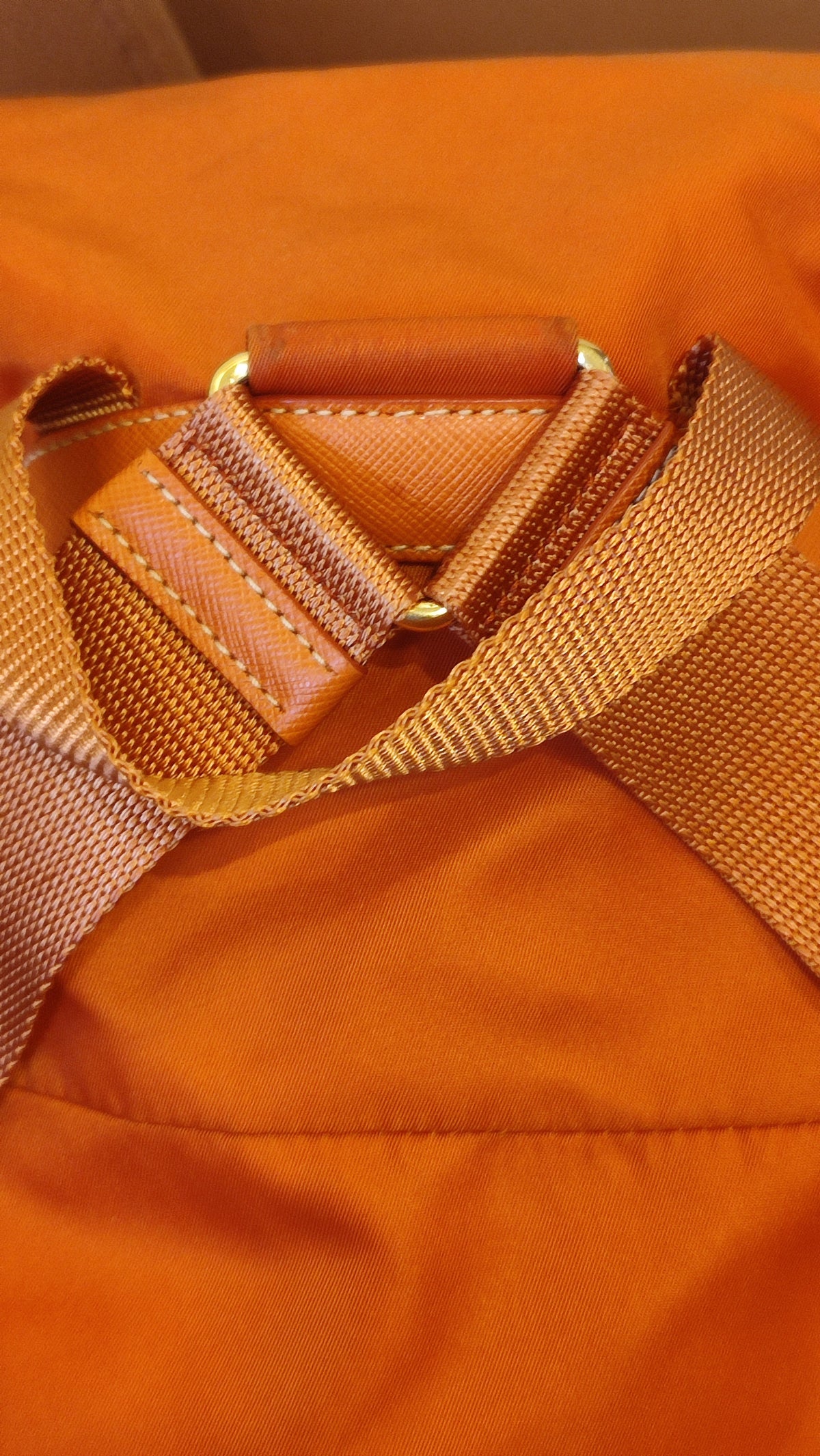 Prada Tessuto Nylon Backpack Orange