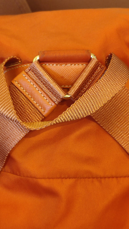 Prada Tessuto Nylon Backpack Orange