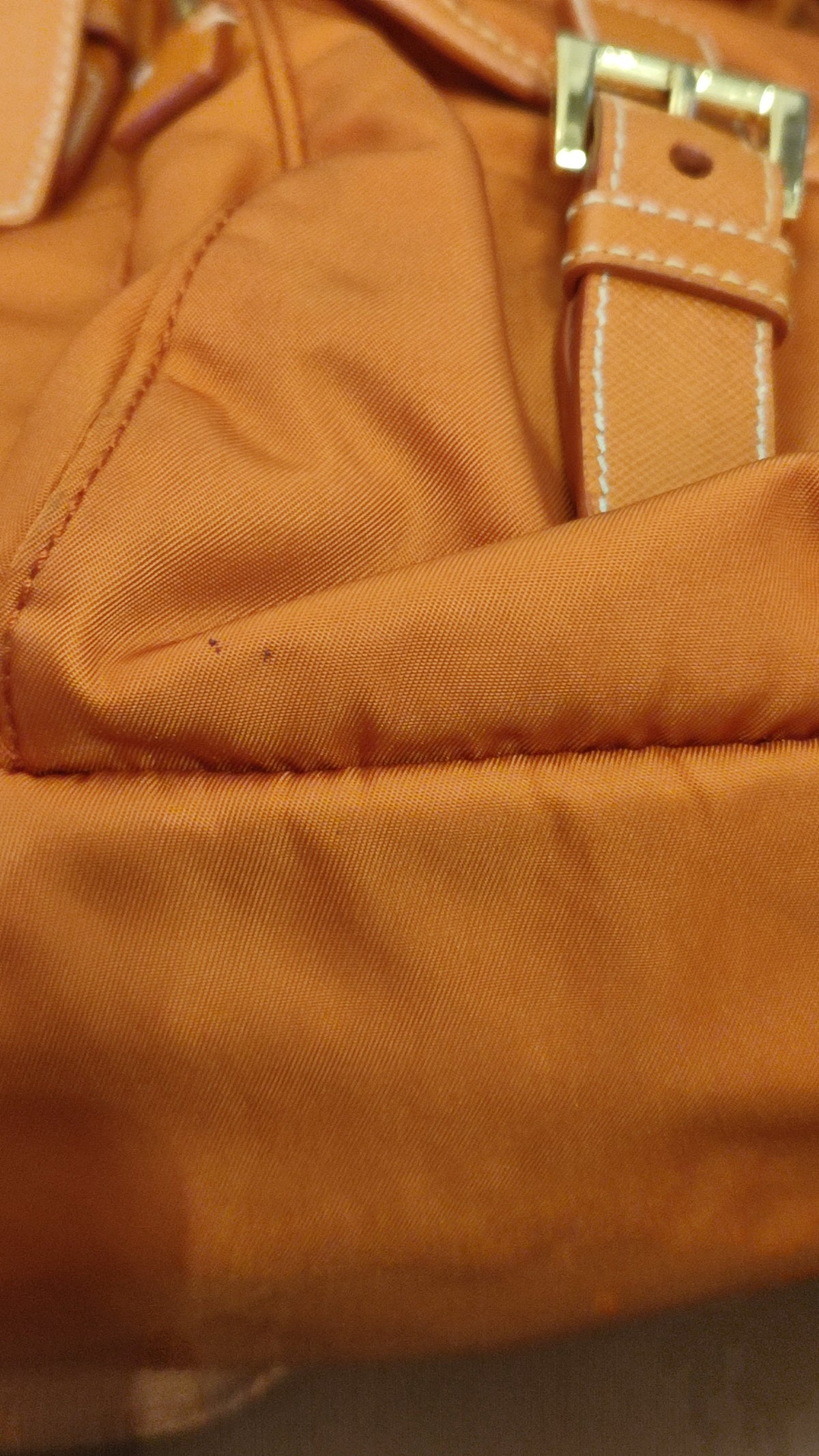Prada Tessuto Nylon Backpack Orange