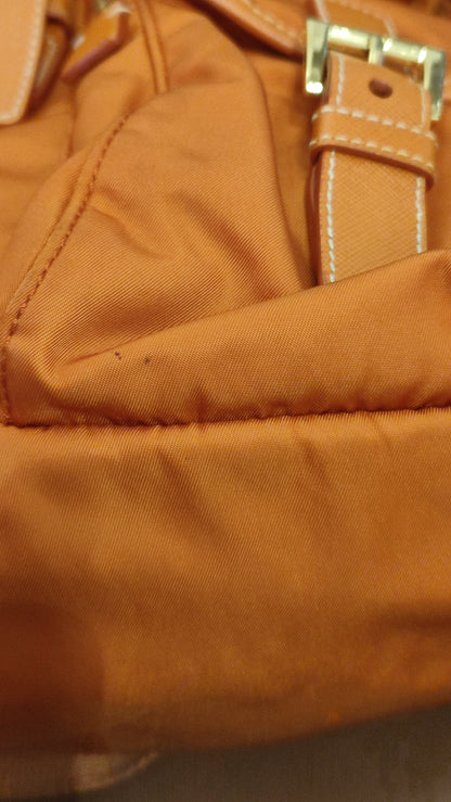 Prada Tessuto Nylon Backpack Orange