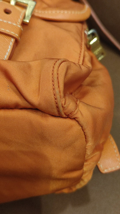 Prada Tessuto Nylon Backpack Orange