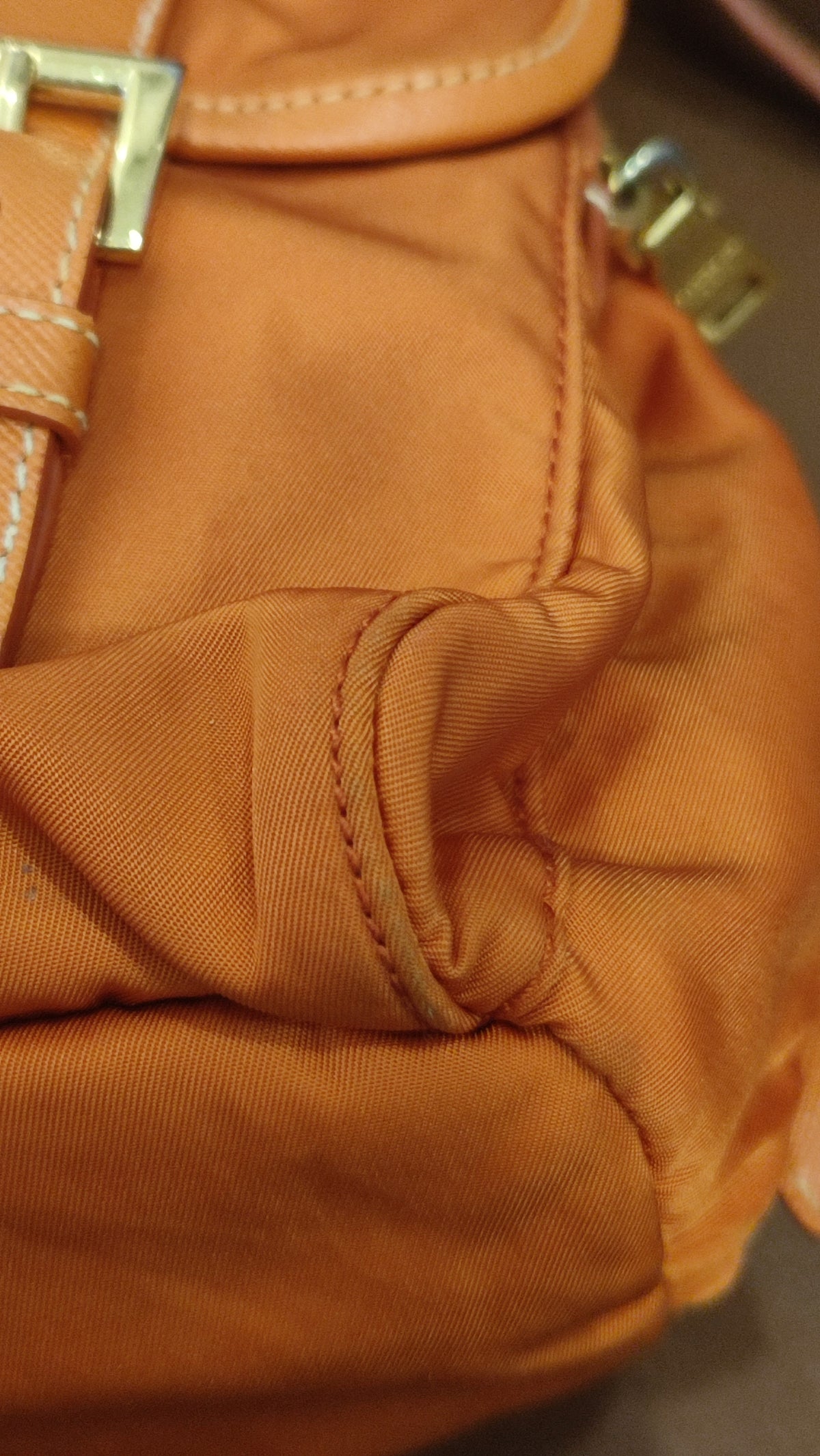 Prada Tessuto Nylon Backpack Orange
