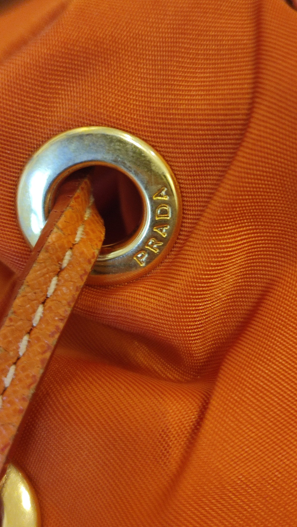 Prada Tessuto Nylon Backpack Orange