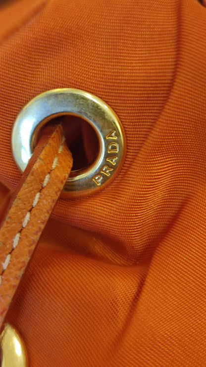 Prada Tessuto Nylon Backpack Orange