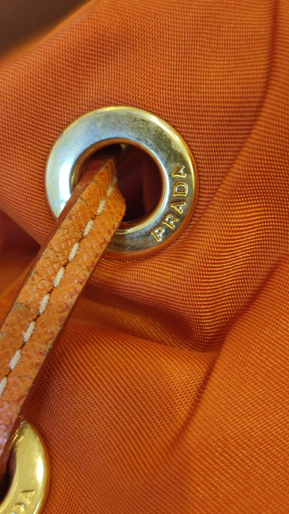 Prada Tessuto Nylon Backpack Orange