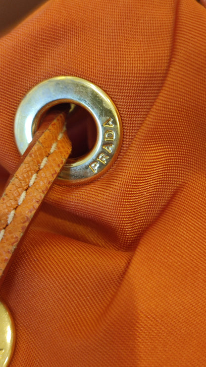 Prada Tessuto Nylon Backpack Orange