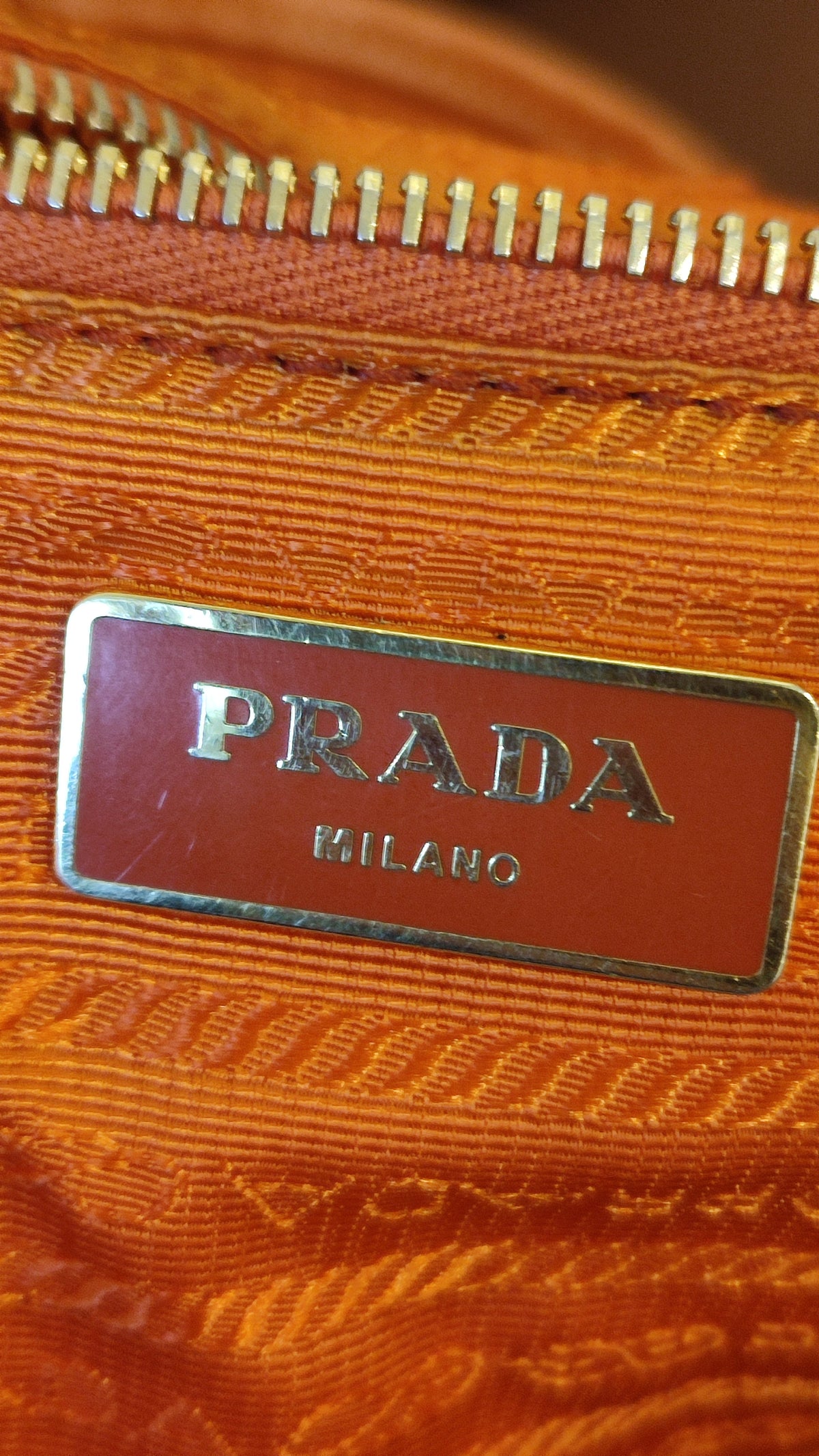 Prada Tessuto Nylon Backpack Orange