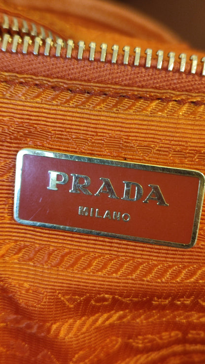 Prada Tessuto Nylon Backpack Orange
