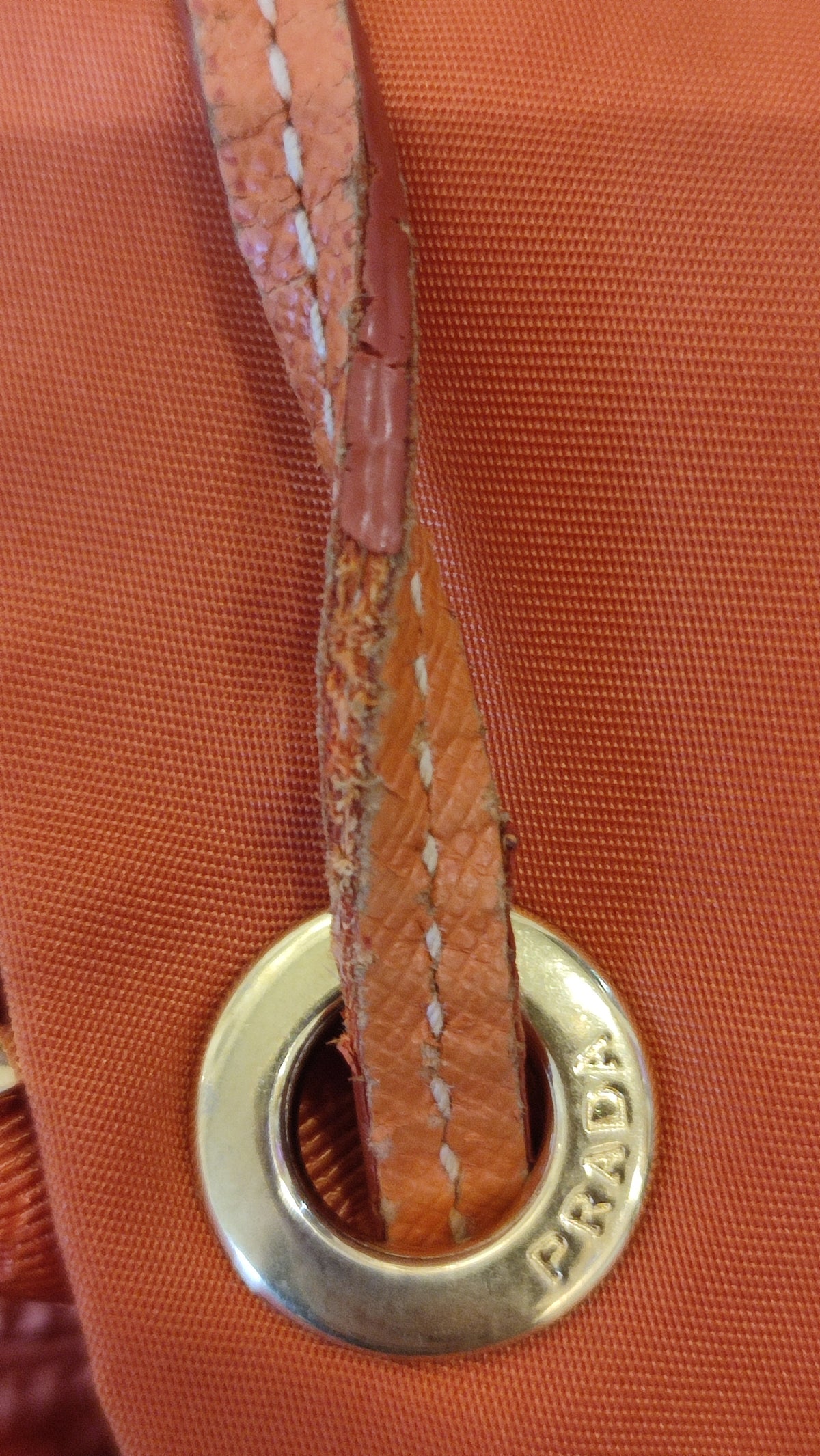 Prada Tessuto Nylon Backpack Orange
