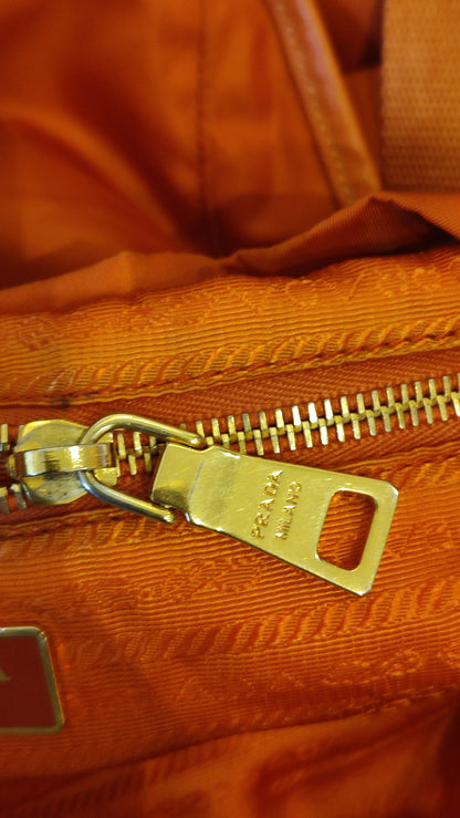 Prada Tessuto Nylon Backpack Orange