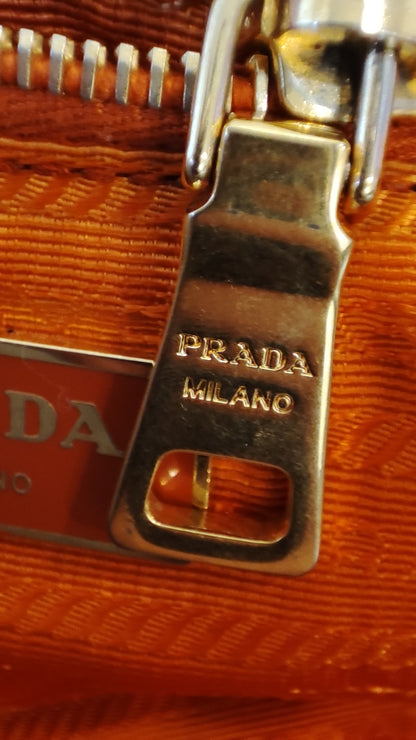 Prada Tessuto Nylon Backpack Orange