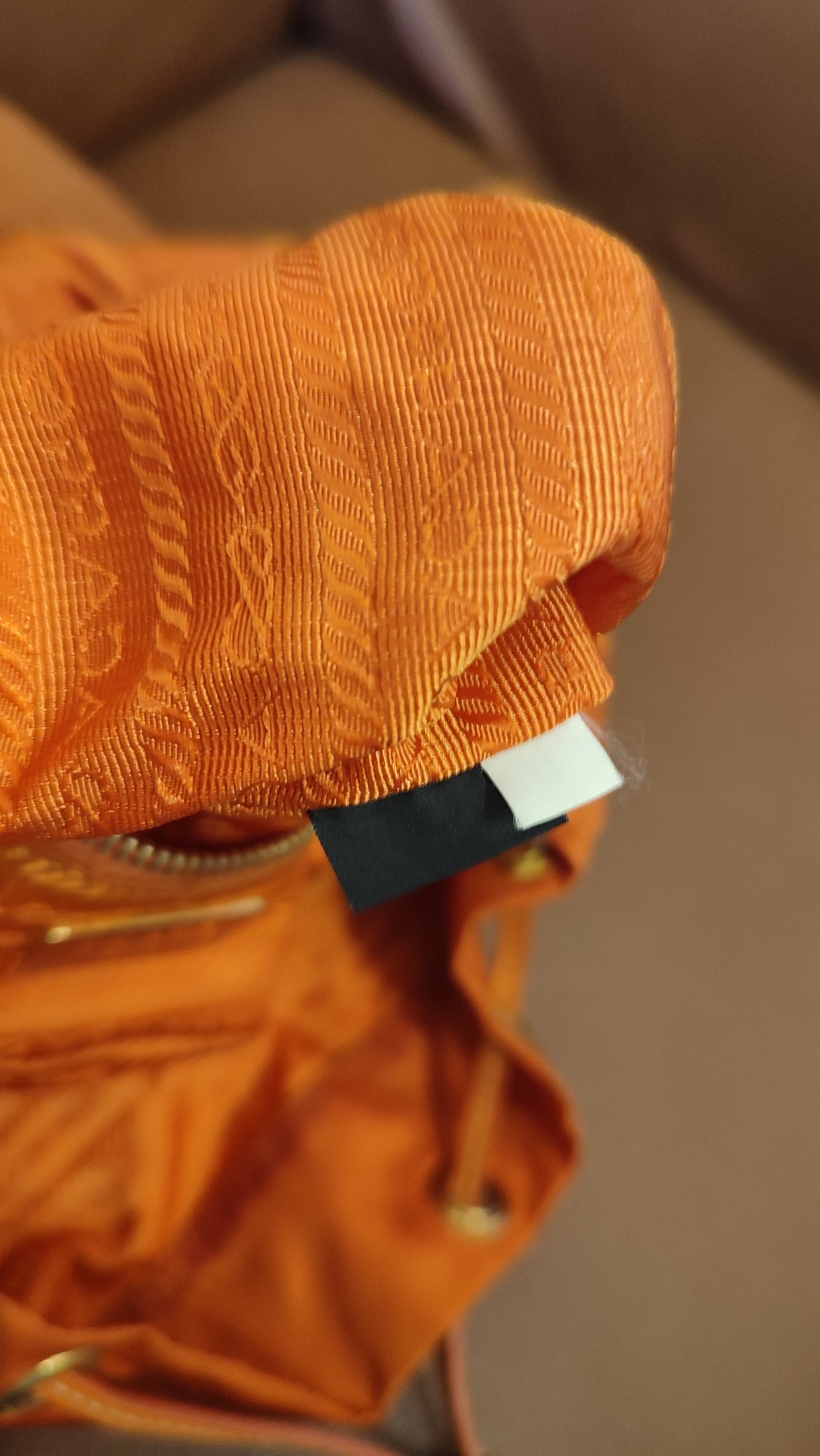 Prada Tessuto Nylon Backpack Orange