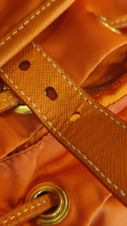 Prada Tessuto Nylon Backpack Orange