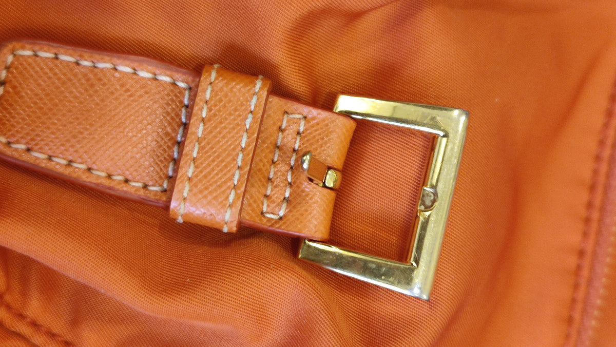 Prada Tessuto Nylon Backpack Orange