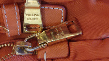 Prada Tessuto Nylon Backpack Orange