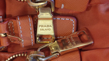 Prada Tessuto Nylon Backpack Orange
