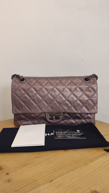 Chanel Aged Metallic Purple Reissue 226 Series 12