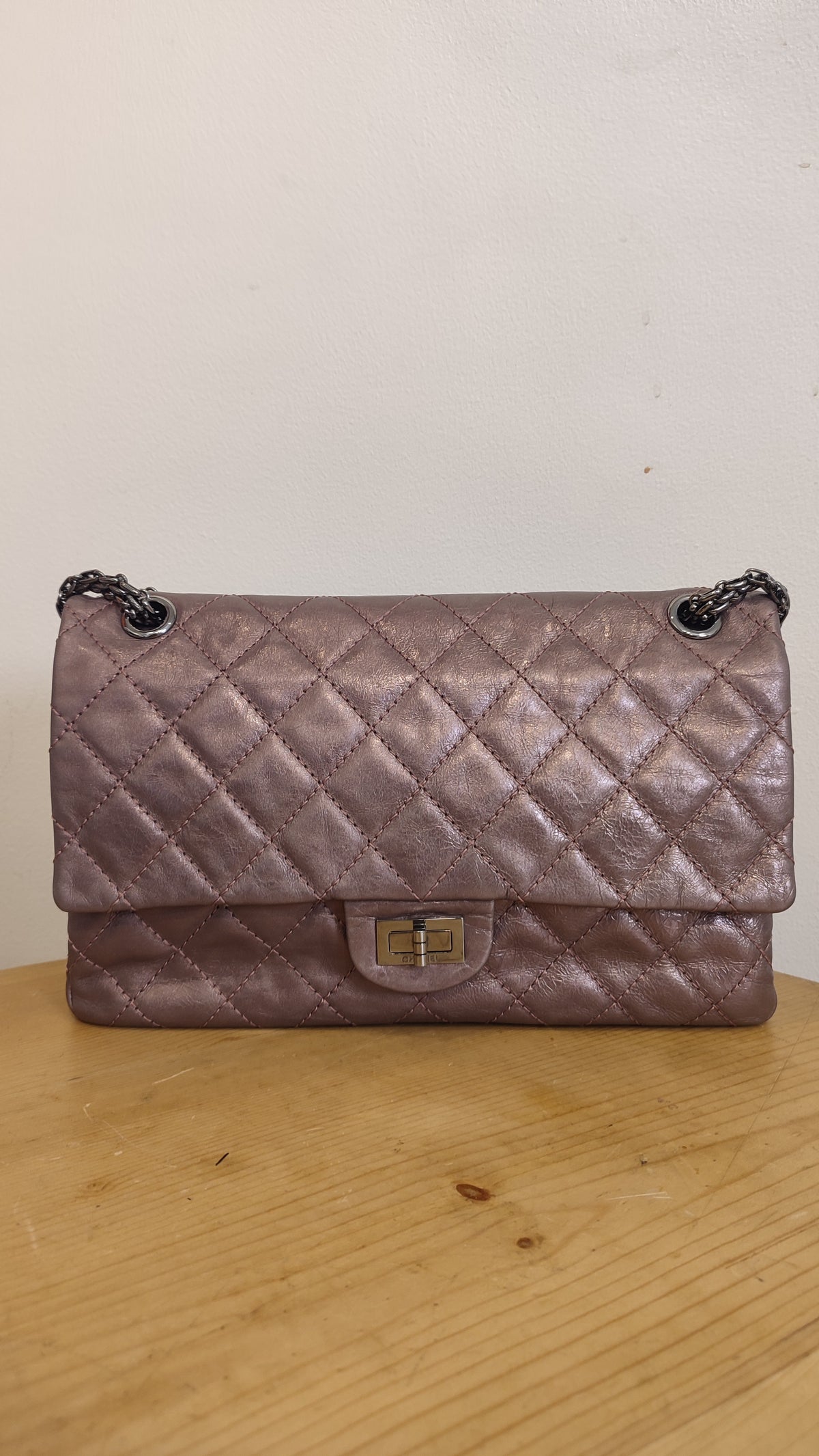 Chanel Aged Metallic Purple Reissue 226 Series 12