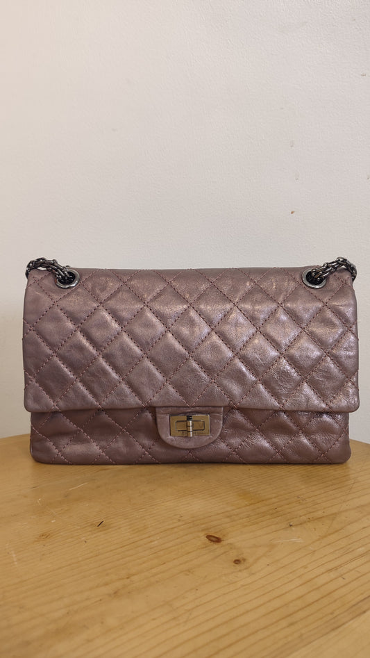 Chanel Aged Metallic Purple Reissue 226 Series 12