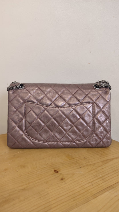 Chanel Aged Metallic Purple Reissue 226 Series 12
