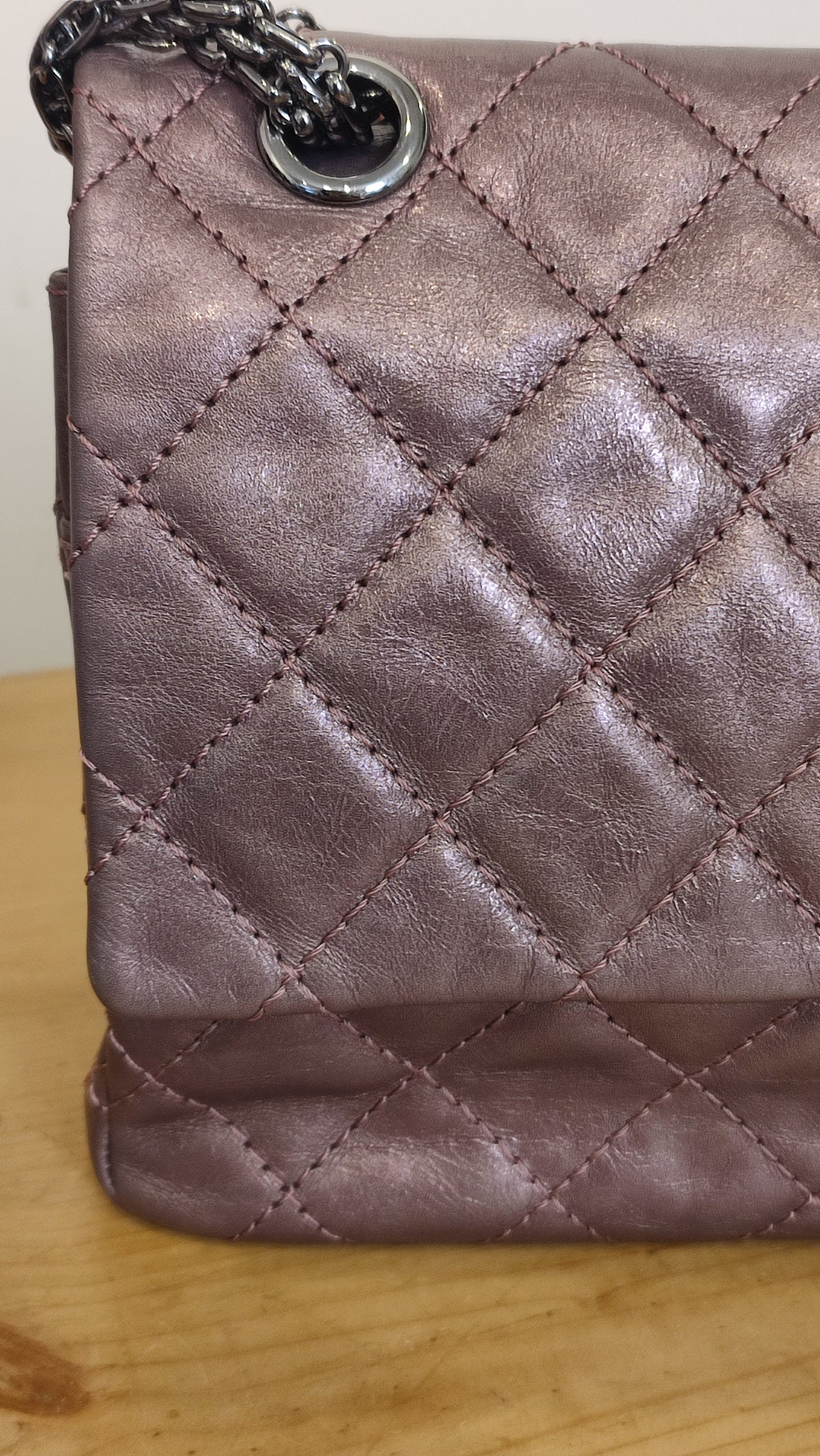 Chanel Aged Metallic Purple Reissue 226 Series 12