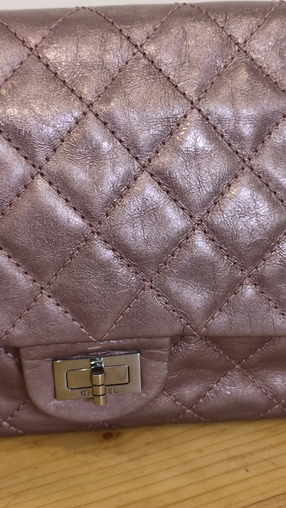 Chanel Aged Metallic Purple Reissue 226 Series 12