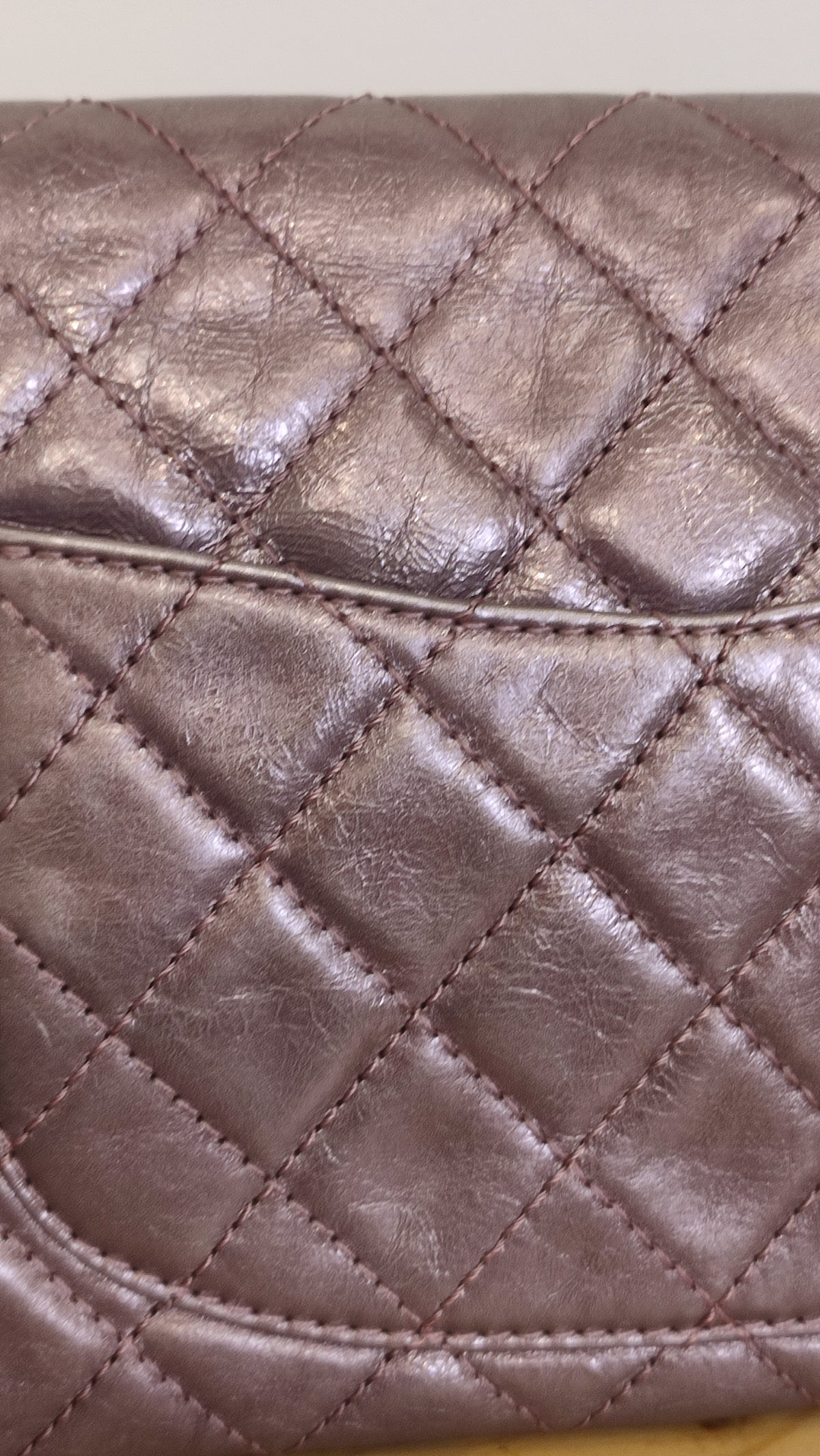 Chanel Aged Metallic Purple Reissue 226 Series 12