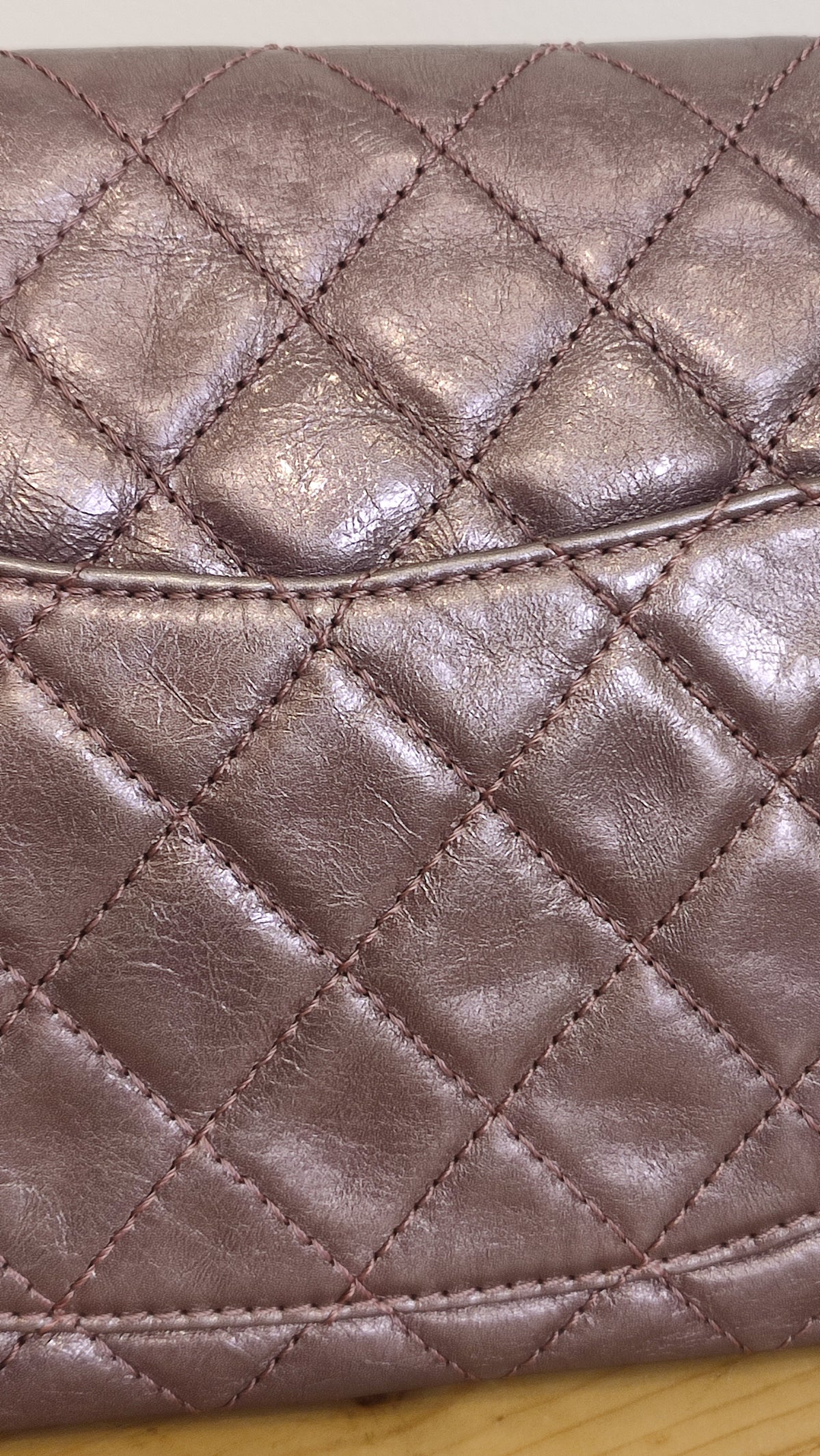 Chanel Aged Metallic Purple Reissue 226 Series 12