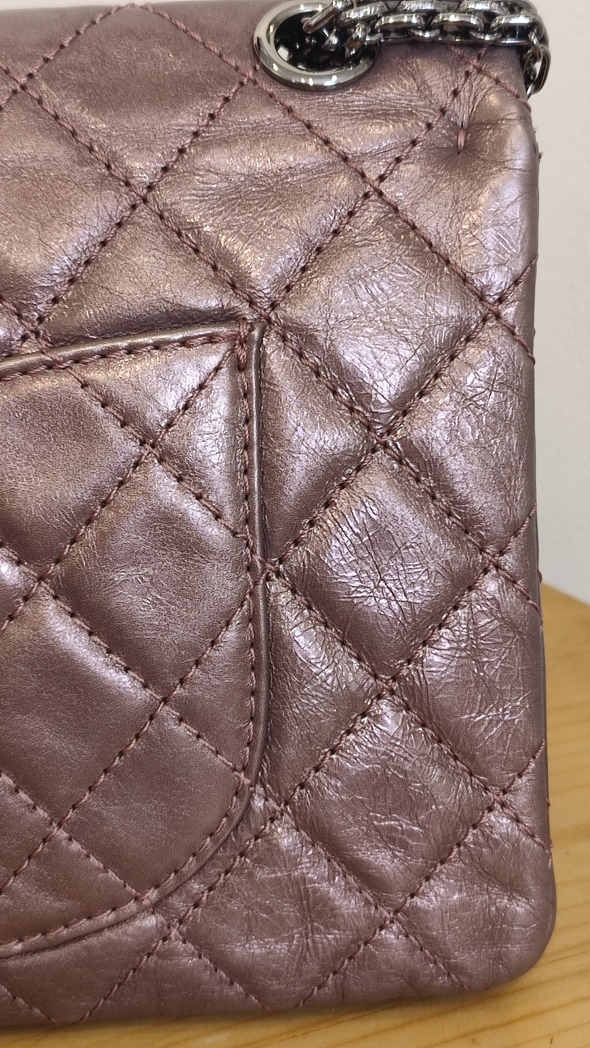 Chanel Aged Metallic Purple Reissue 226 Series 12