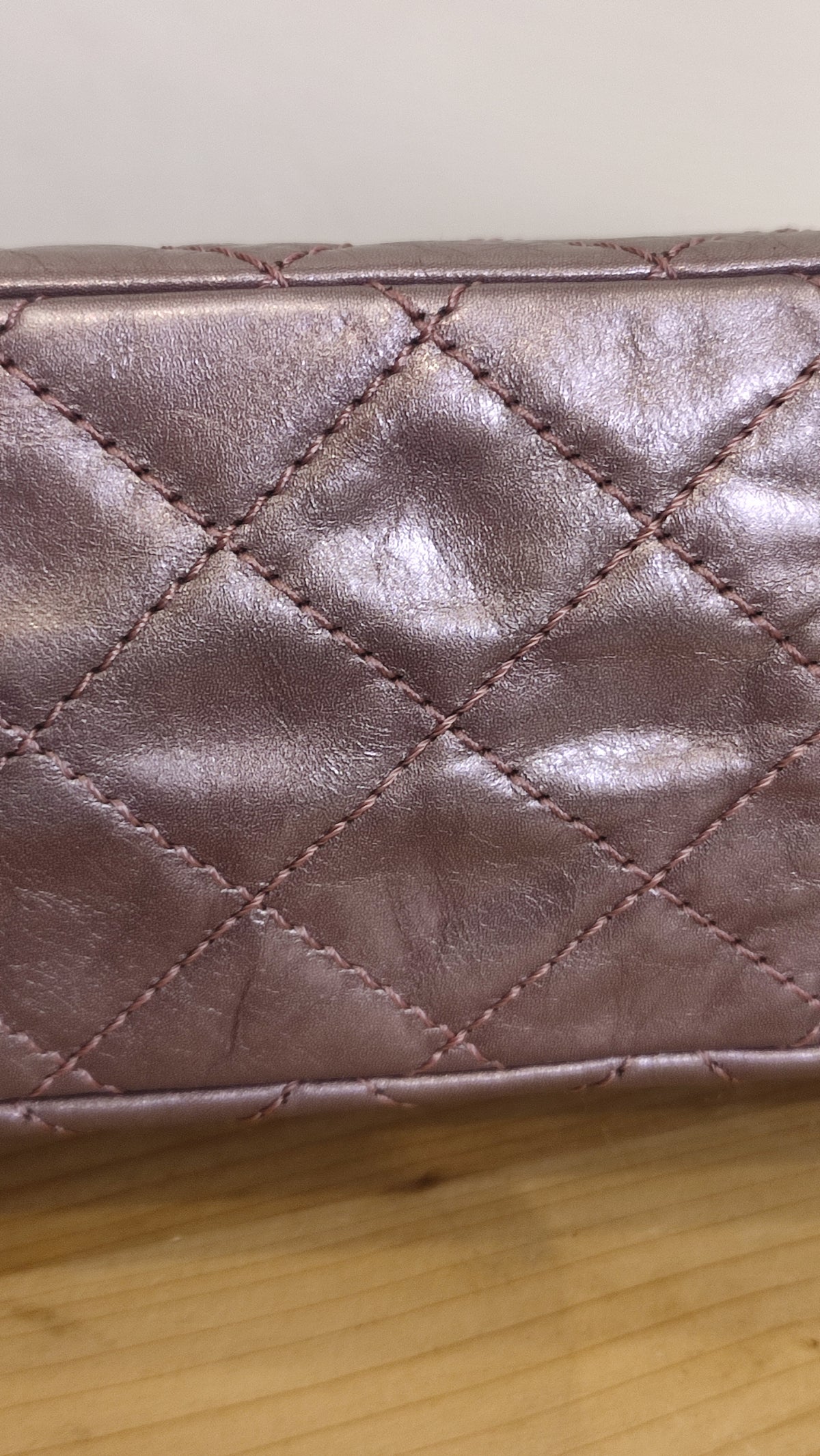 Chanel Aged Metallic Purple Reissue 226 Series 12
