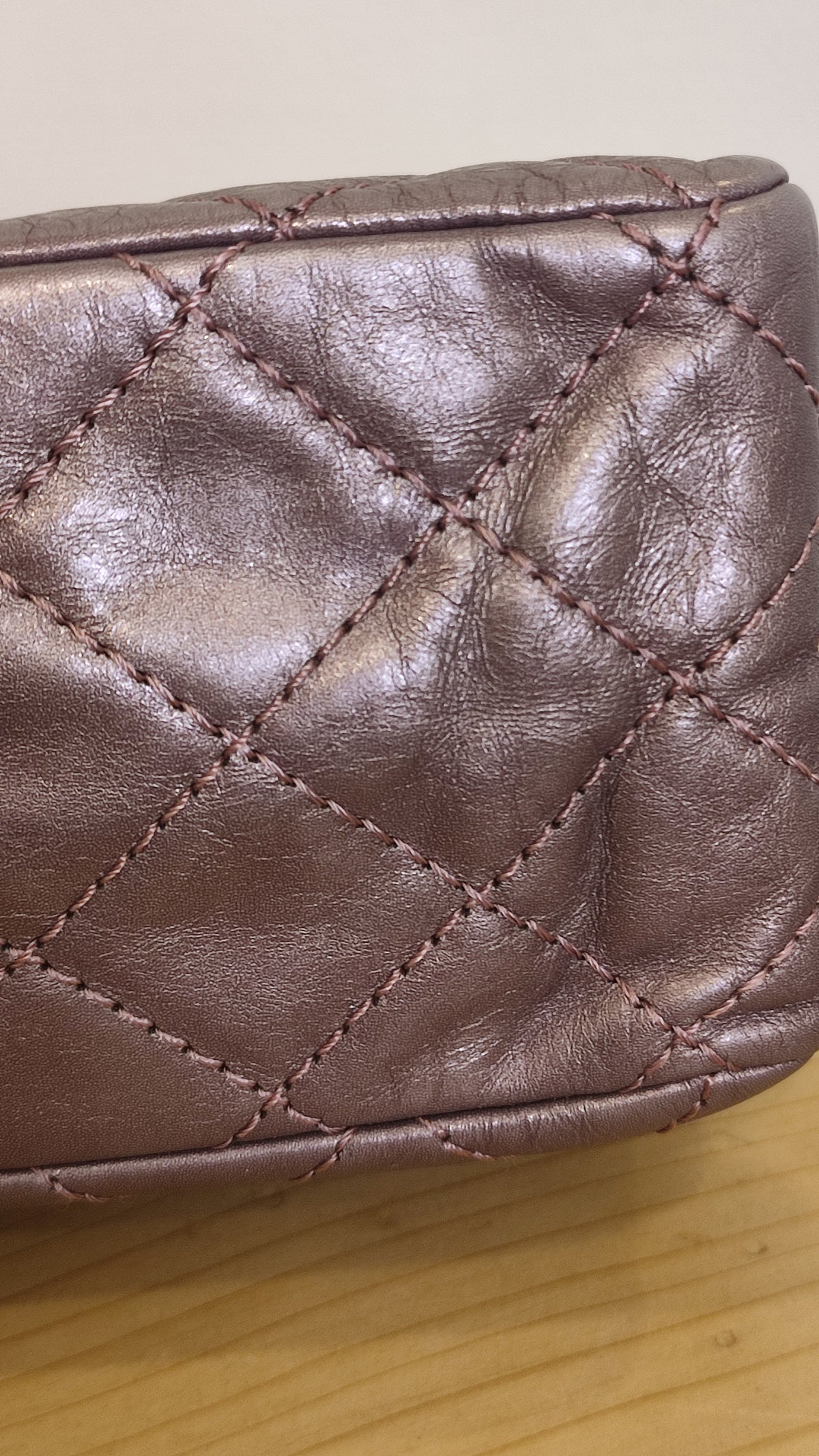 Chanel Aged Metallic Purple Reissue 226 Series 12